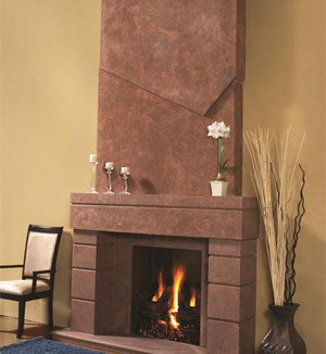 Soho cast stone fireplace mantel