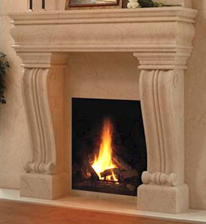 1106.536L fireplace stone mantel