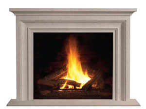 1114S fireplace stone mantel