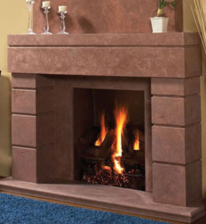 7704 fireplace stone mantel