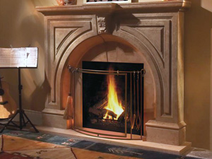 Atlanta fireplace stone mantel