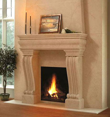 1106.536L fireplace stone mantel