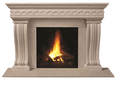 1110S.536-gs fireplace stone mantel
