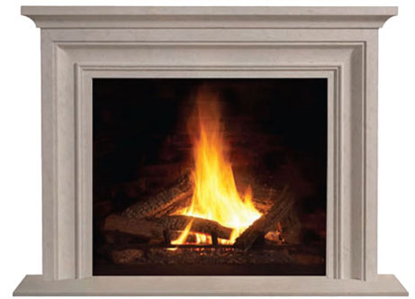 1114L fireplace stone mantel