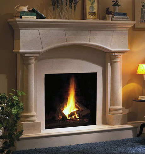 1130.70.531 fireplace stone mantel