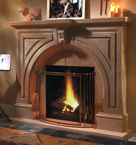 ATLANTA fireplace stone mantel
