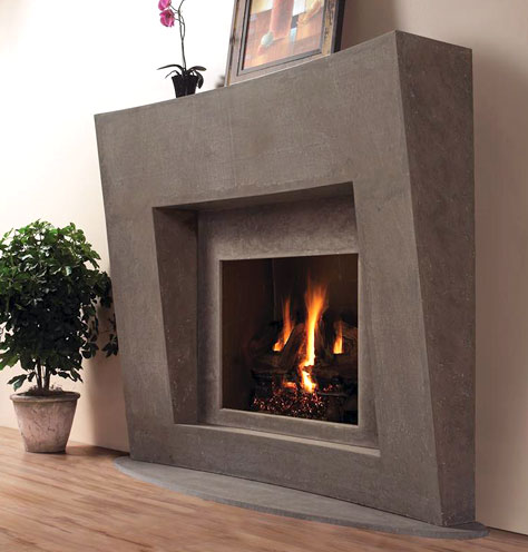 7702 Cast stone fireplace mantel