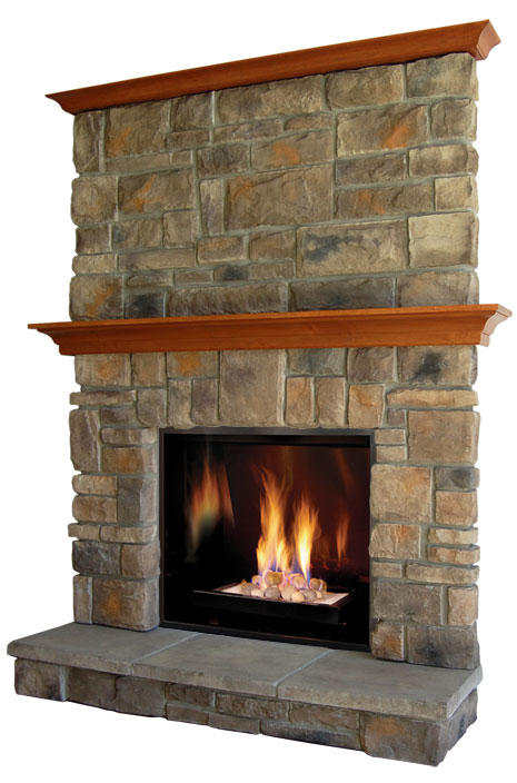 Elk Ridge fireplace mantel
