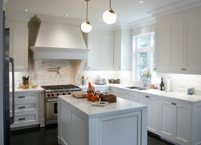 A cast stone hood for any space