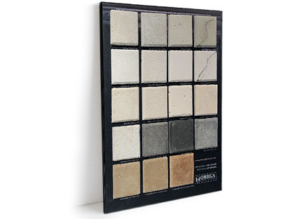 Cast stone finish and color samples Cast stone finish and color samples