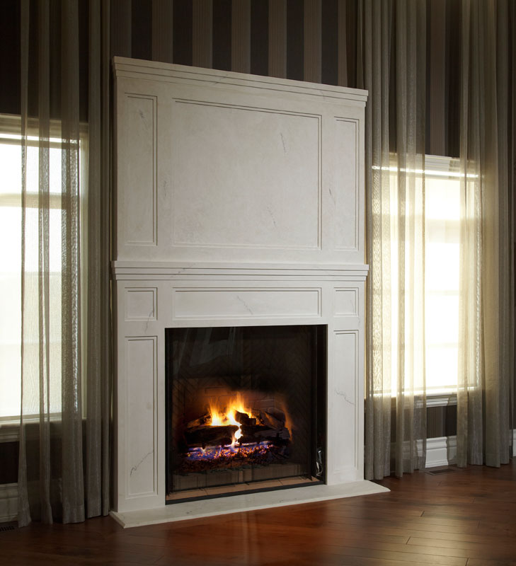 How to buy Omega fireplace mantels, shelves, kitchen hoods