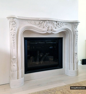 1100 Marquis fireplace cast stone mantel Atlanta