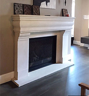 1106.556 GS Majestic fireplace cast stone mantel San Francisco