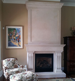 1110.538 Capri Napoleon fireplace cast stone mantel Ottawa