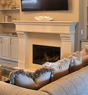 1110.556 superior gas fireplace cast stone mantel Orlando