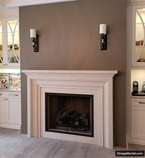 1114L Lennox fireplace cast stone mantel Charlotte