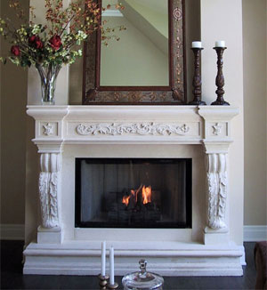 Fireplace mantel