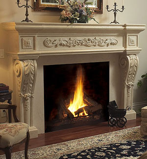 1145.534 cast stone mantel Mantel Victorian