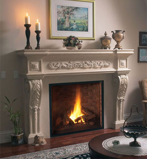 Sahara fireplace mantel