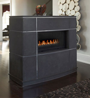 Custom fireplace mantel