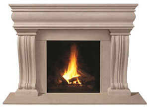 1106.536 fireplace stone mantel