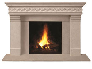 1110S.556 fireplace stone mantel