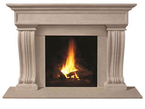 1111.536 fireplace stone mantel