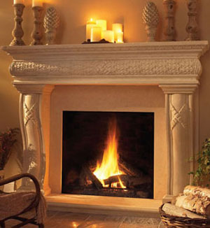 1127.577 fireplace stone mantel