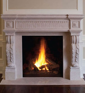 1141.524 fireplace stone mantel