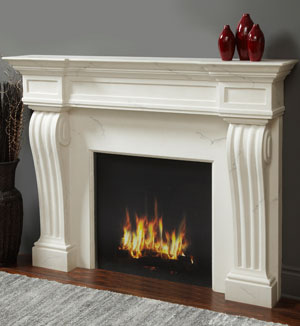 1144.11.535 fireplace stone mantel