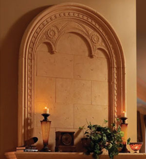 Monaco fireplace stone overmantel