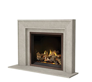 4116.8-GS picture frame fireplace stone mantel
