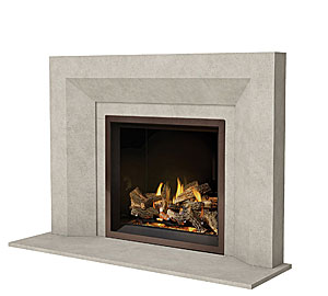4143.12-GS picture frame fireplace stone mantel