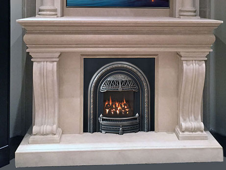 1108.536 with Colonial Overmantel in Ash Diamond