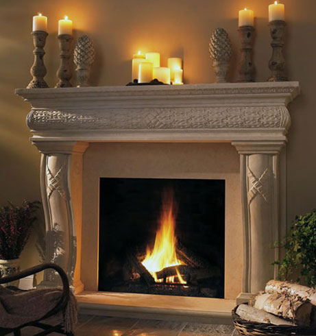 1127.577 fireplace stone mantel