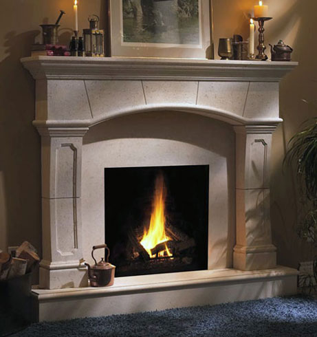 1130.70.530 fireplace stone mantel