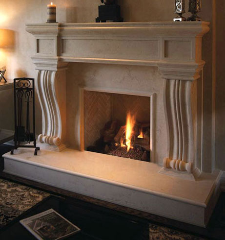 1143.536 fireplace stone mantel