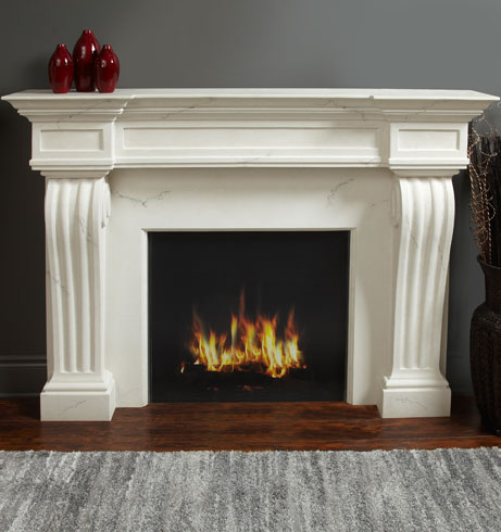 1144.11.535 fireplace stone mantel