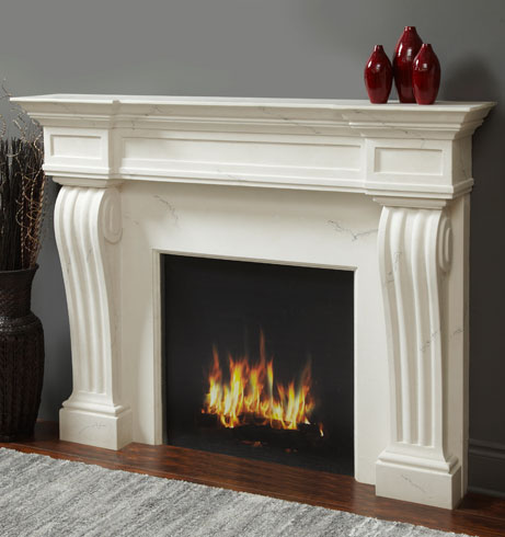 1144.11.535 fireplace stone mantel