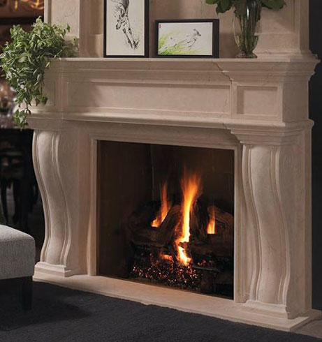 1144.577 fireplace stone mantel