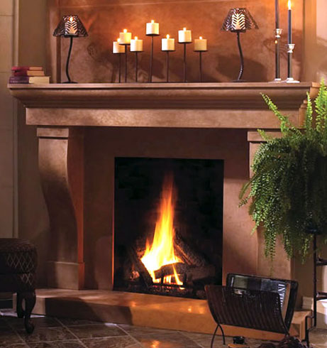 1147.599 fireplace stone mantel