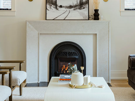 4116.11 - Natural Open Cast - Valor Portrait Windsor Arch Gas Fireplace