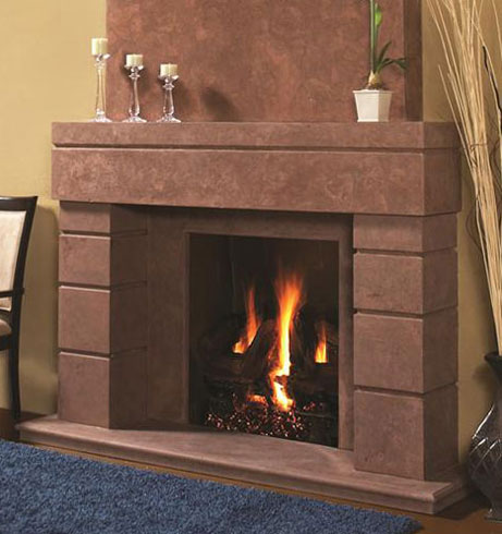 7704 fireplace stone mantel