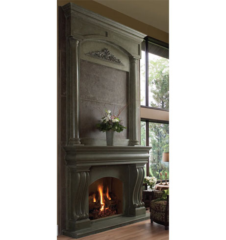 AZZURO cast stone overmantel