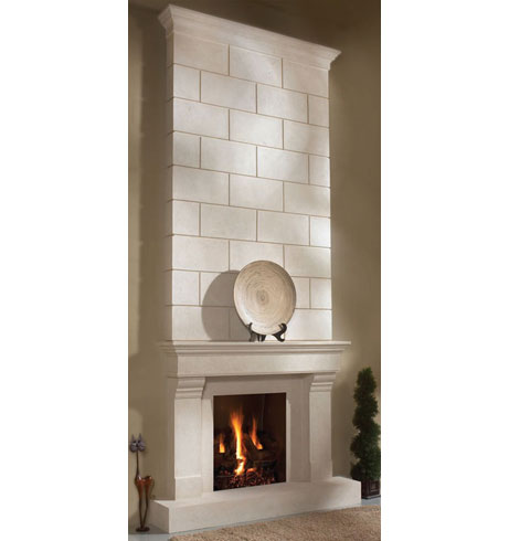 CLASSIC cast stone overmantel