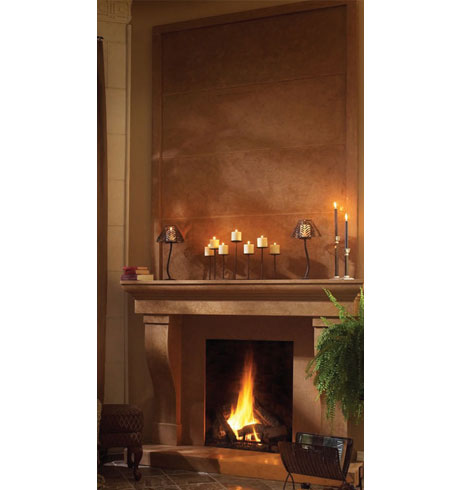 CORTESSA cast stone overmantel