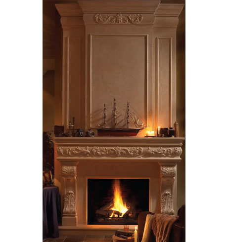 REGAL cast stone overmantel