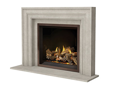 4113.8-GS fireplace stone mantel