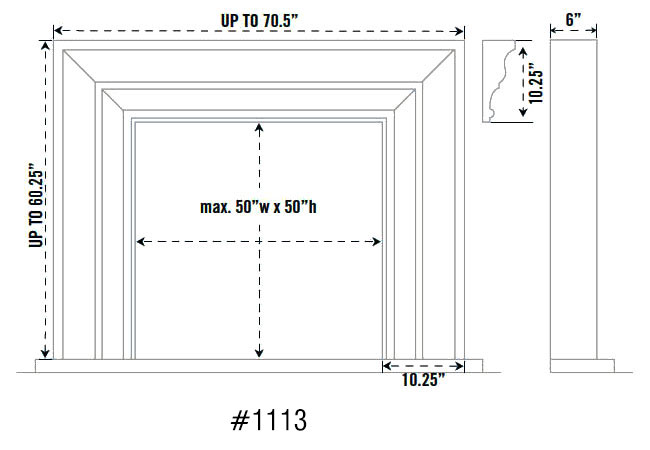 1113 fireplace stone mantel